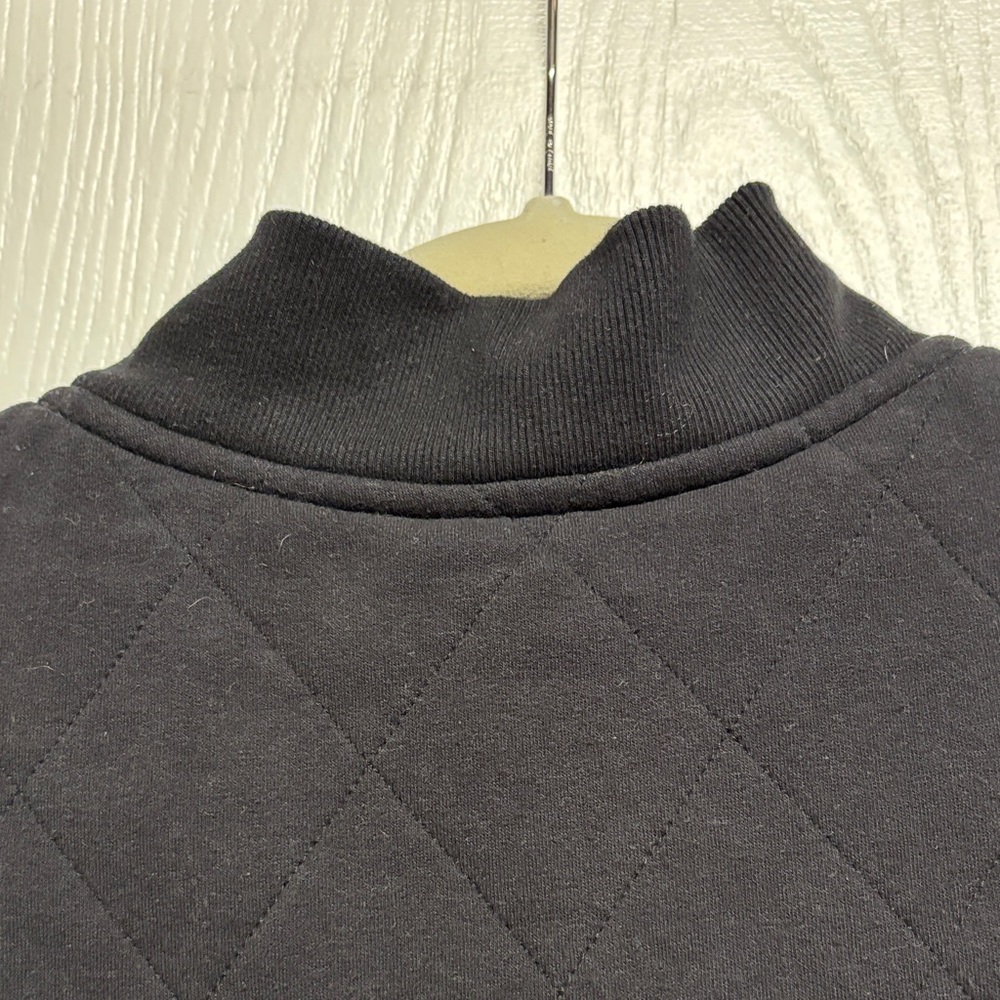 Athleta Small‎ Black Quilted Bomber Jacket. EUC - Picture 9 of 16